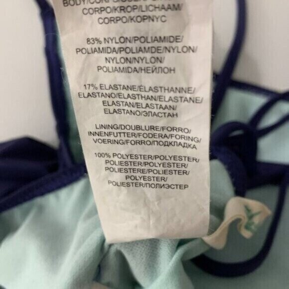 Hobie Swimsuit XL Blue Embroidered One Piece Swimwear Summer Beach - Picture 7 of 7